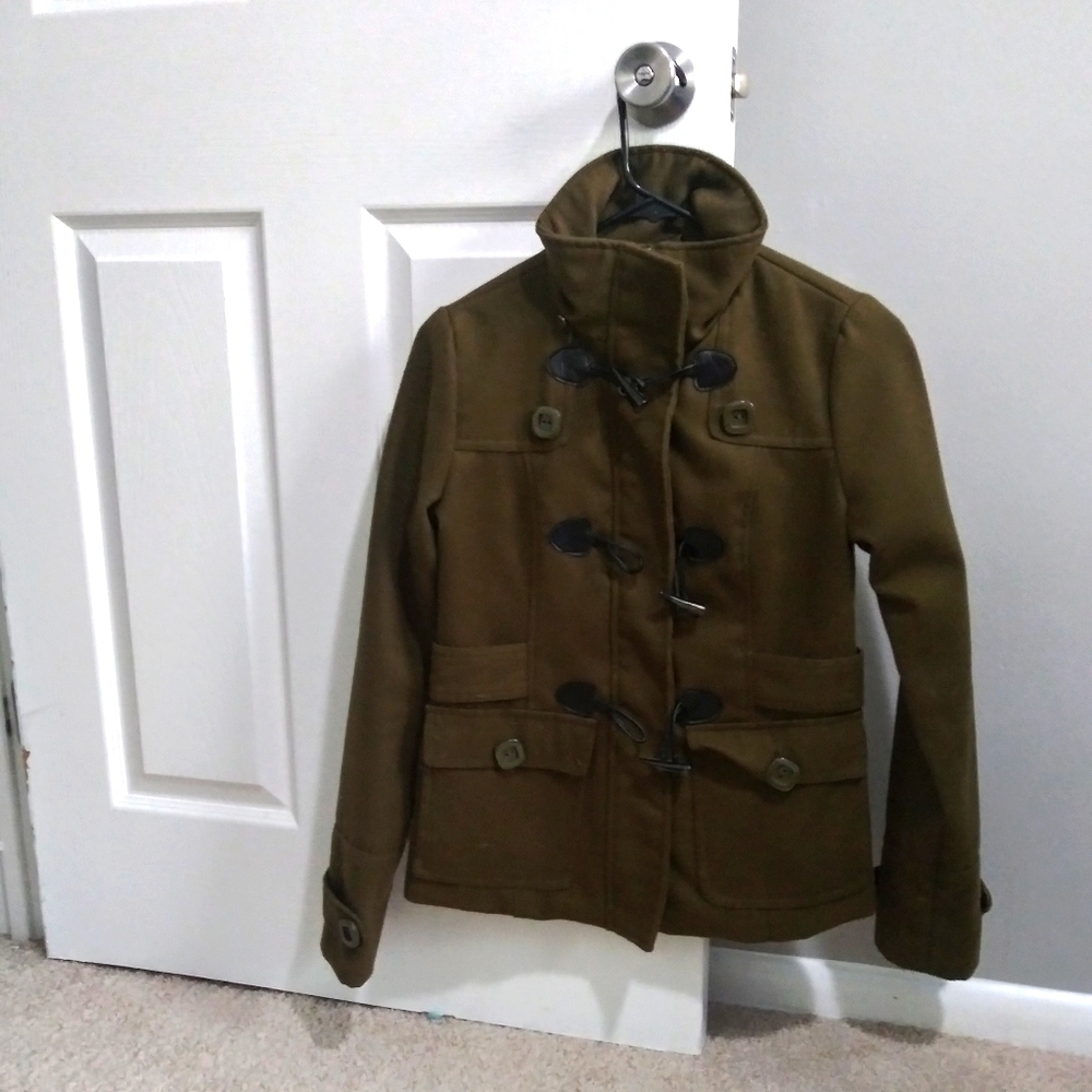 Military Style Coat w/Toggle Buttons